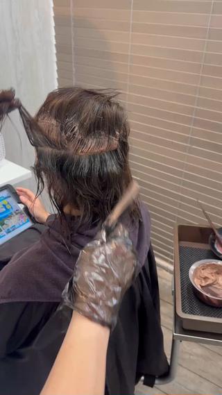 ミディアム 菊地 聖のヘアスタイル