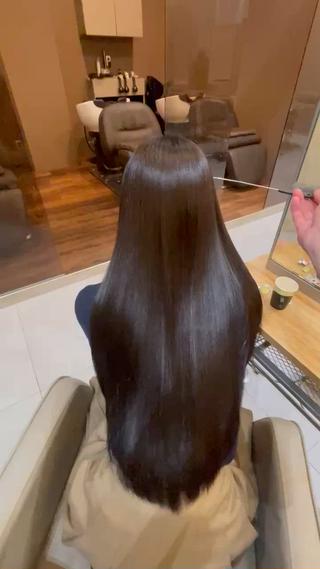 【ジーナ新宿】#縮毛矯正#髪質改善トリートメント#ケアカラー#Premium縮毛矯正#艶髪