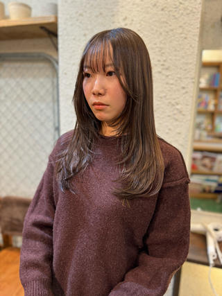 透明感カラー×レイヤーカット