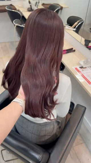 ロング カラー ヘアアレンジ 代表🎀 ふわモテ愛 され髪🩷yumiのヘアスタイル