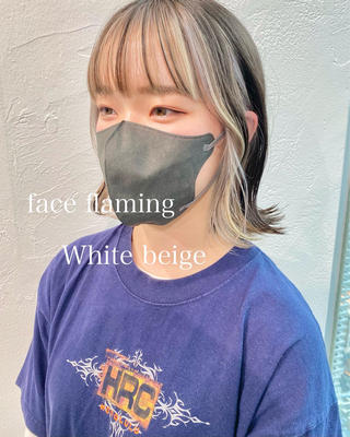 範囲広めのフェイスフレーミング

冬に向けてイメチェンしましょ！
#インナーカラー #フェイスフレーミング 