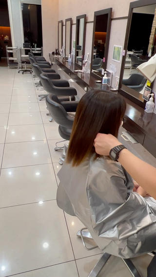 乾かしただけでこのサラサラ 