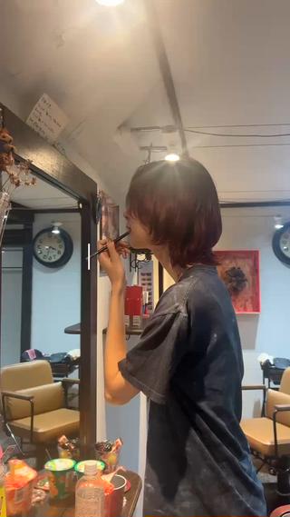 ショート カラー rin&cambio所属・ボブパーマ/レイヤー ヒロモトアサカのヘアスタイル