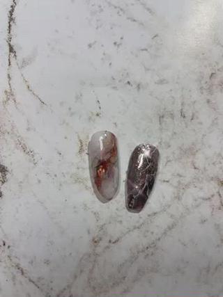 #天然石ネイルのサンプルチップです♪

 