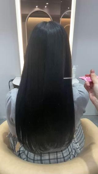 内部補修トリートメントでここまでサラサラになります 