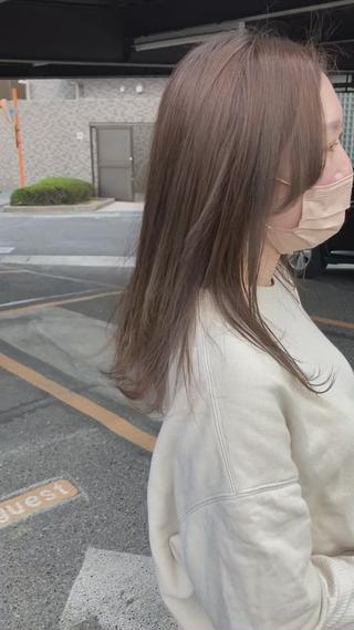 ブリーチなし^ ^
フォギーベージュ 