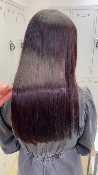 ロング カラー ハードパーマ Rico💜のヘアスタイル