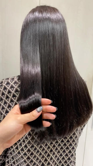 艶感抜群のラベンダーカラー .
艶コートトリートメントでさらに艶感up  