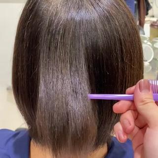 ショート パーマ 艶感/ナチュラル 🩵amiのヘアスタイル