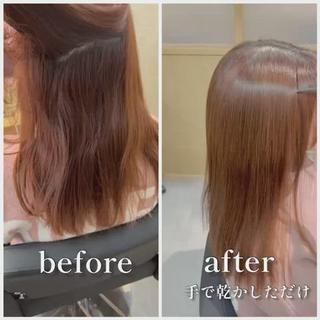 実は癖が強くない人ほど縮毛矯正持ちが良く向いてます♪ 