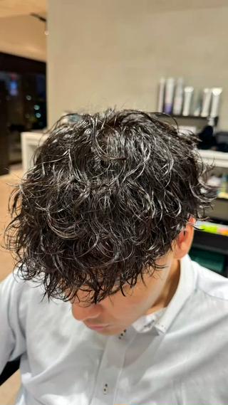 パーマ メンズ メンズ特化 ナカネ カツヤのヘアスタイル
