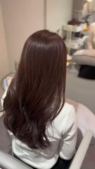 セミロング 美髪✨艶髪✨髪質改善 カラー特化❣️二宮遥のヘアスタイル
