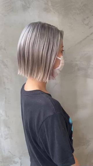 ミディアム カラー ショートカット/ボブ 水田のヘアスタイル