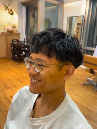 メンズ/くせ毛さんでも馴染む逆巻きパーマ