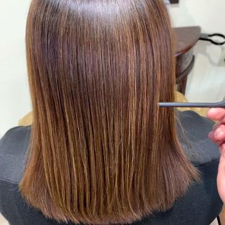 セミロング パーマ 縮毛矯正/山根勇平 /完全マンツーマンのヘアスタイル