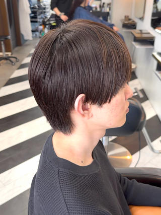 ミディアム カラー パーマ ヘアアレンジ メンズ 伊藤 陸のヘアスタイル