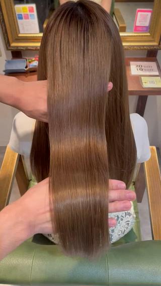 ロング 髪質改善×縮毛矯正 saLyu川島のヘアスタイル