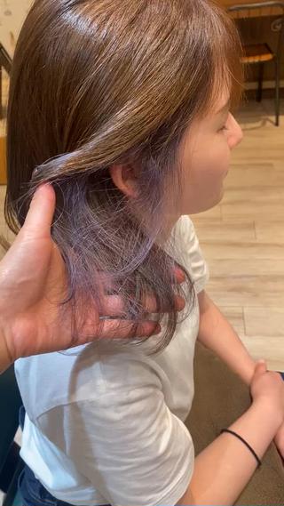 インナーカラーパープル 