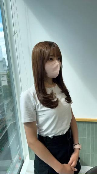 セミロング ブリーチなし/レイヤ ー特化🌈Tommyのヘアスタイル