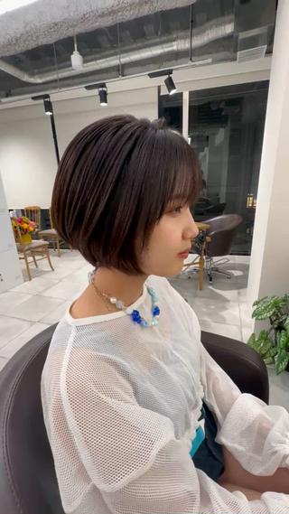 ショート ブリーチなし/レイヤ ー特化🌈Tommyのヘアスタイル