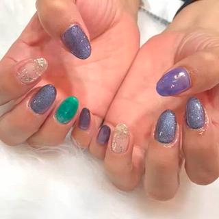 ※マグネットネイル追加(別途料金)してます。 