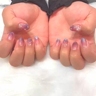 クリアカラーとマグネットカラーのダブルグラデーション 