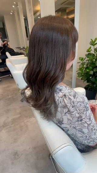 透明感抜群
ブリーチなしで明るく！ 