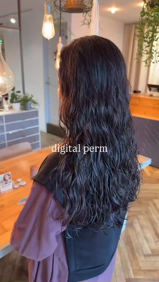 ロング パーマ ヘアアレンジ みなみ/韓国ボブ/ 韓国レイヤーのヘアスタイル