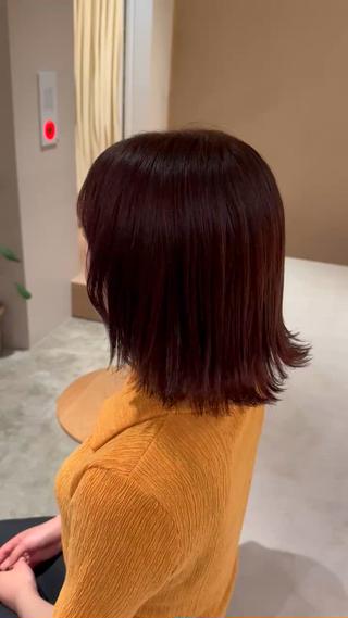 旅行の為に染めに来てくれたお客様楽しんでください！！
#赤#レッドヘアカラー 