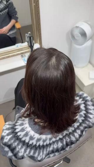 ミディアム 髪質改善美容室bokuno8号店所属・ミニモリピート8割超 髪質改善/及川正貴のヘアスタイル