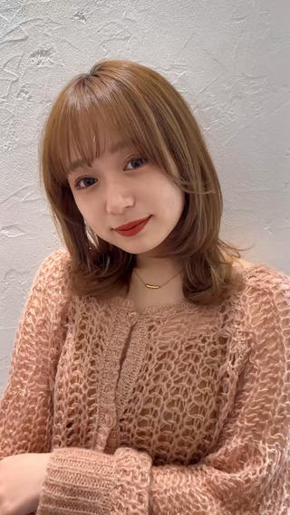 ミディアム 大人レイヤー×艶髪 小久保　春暁のヘアスタイル