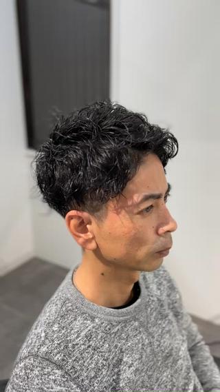 メンズパーマ/ツイストパーマ/スパイラルパーマ/メンズカット/ツーブロック/マッシュヘア/西梅田/梅田/大阪 