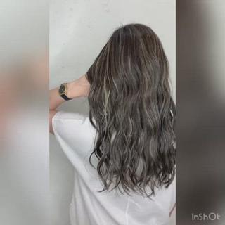 細かめハイライトのデザインカラー 