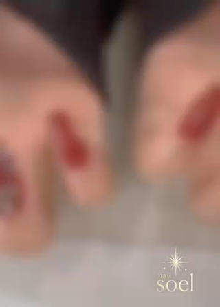  Pre-Open Model Design |

ボルドーに変更して秋ネイルお足元悪い中遠くからありがとうございました！
モデル様ご協力ありがとうございました ₊˚✧ 