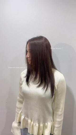 セミロング カラー 🌞SoL🌞竹原 沙希のヘアスタイル