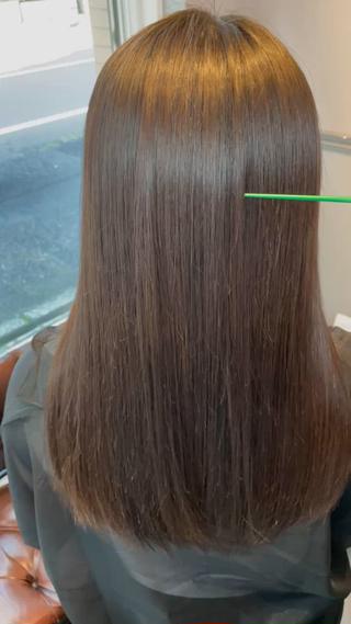 セミロング 艶髪韓国レイヤー 🇰🇷✨小清水✨のヘアスタイル