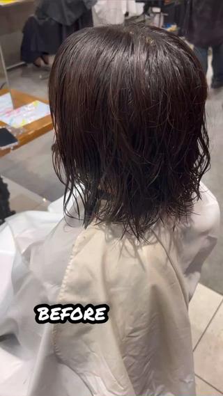 ミディアム パーマ 髪質改善/縮毛矯正 /DAIKIのヘアスタイル
