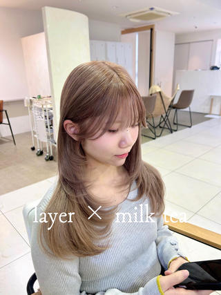 セミロング 野中 洋介のヘアスタイル