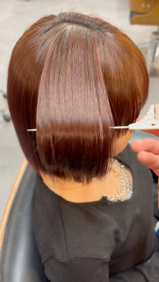 ショート 石井希武/学芸大学/ パーマ/縮毛矯正のヘアスタイル