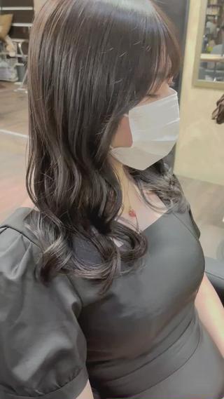 上品暗髪カラー 