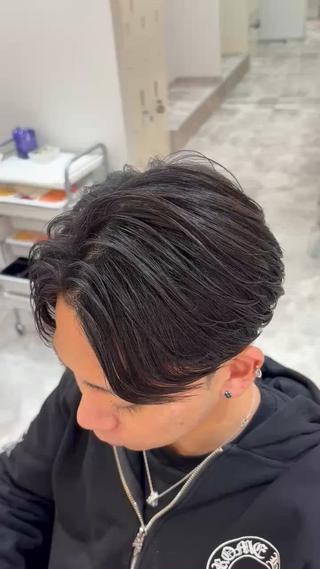 ショート パーマ メンズ メンズ美容師/ フェザー/池戸晴也のヘアスタイル