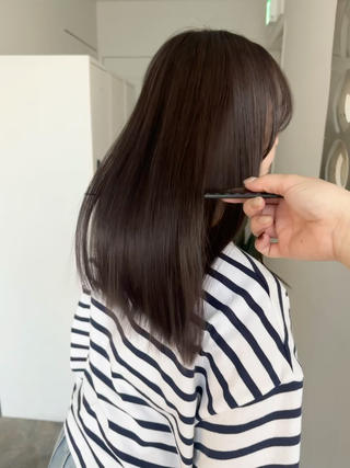 髪質改善ストレート
ベージュカラー 