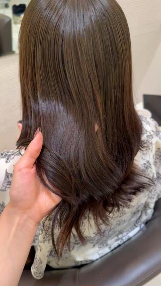 セミロング カラー 🤍ハイライト/ レイヤー/銀座🤍のヘアスタイル