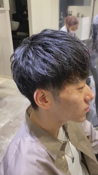 王道マッシュスタイルスタイリング剤で質感を変えれば色んなスタイルができます!!