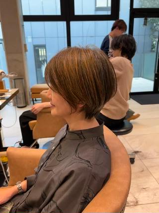 ショート 大人ショート特化/ カットモデル/表参道のヘアスタイル