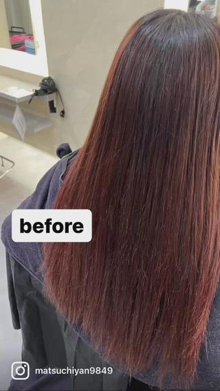 赤み消しカラー+髪質改善トリートメント