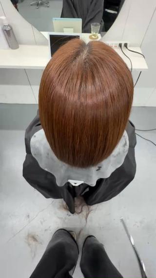 ミディアム ブリーチ×縮毛矯正 💫だいちのヘアスタイル