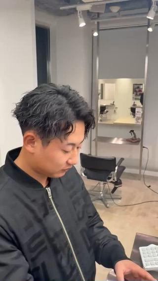 ショート パーマ fifth天神パーマ メンズ特化/虎太郎のヘアスタイル