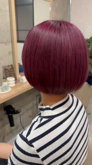 ピンクカラーになります！
ブリーチ1〜2回から可能です！ 