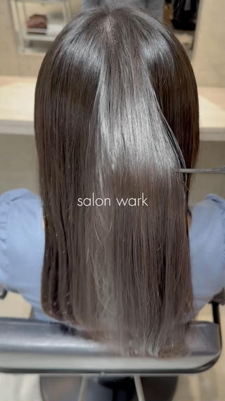 根元の縮毛矯正
ブローのみで毛先だけアイロン通してます